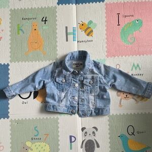 OshKosh B'gosh Light Blue Jean Jacket with Star Patterns